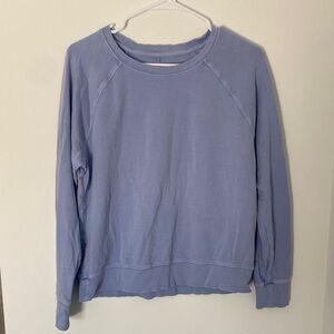 Athleta Light Blue Crew Neck Sweater